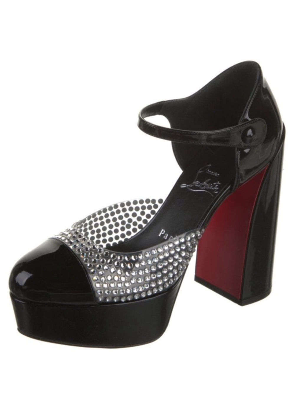 Christian Louboutin Movida MJ strass Mary Jane heels RETAIL 1,395 - Picture 5 of 9